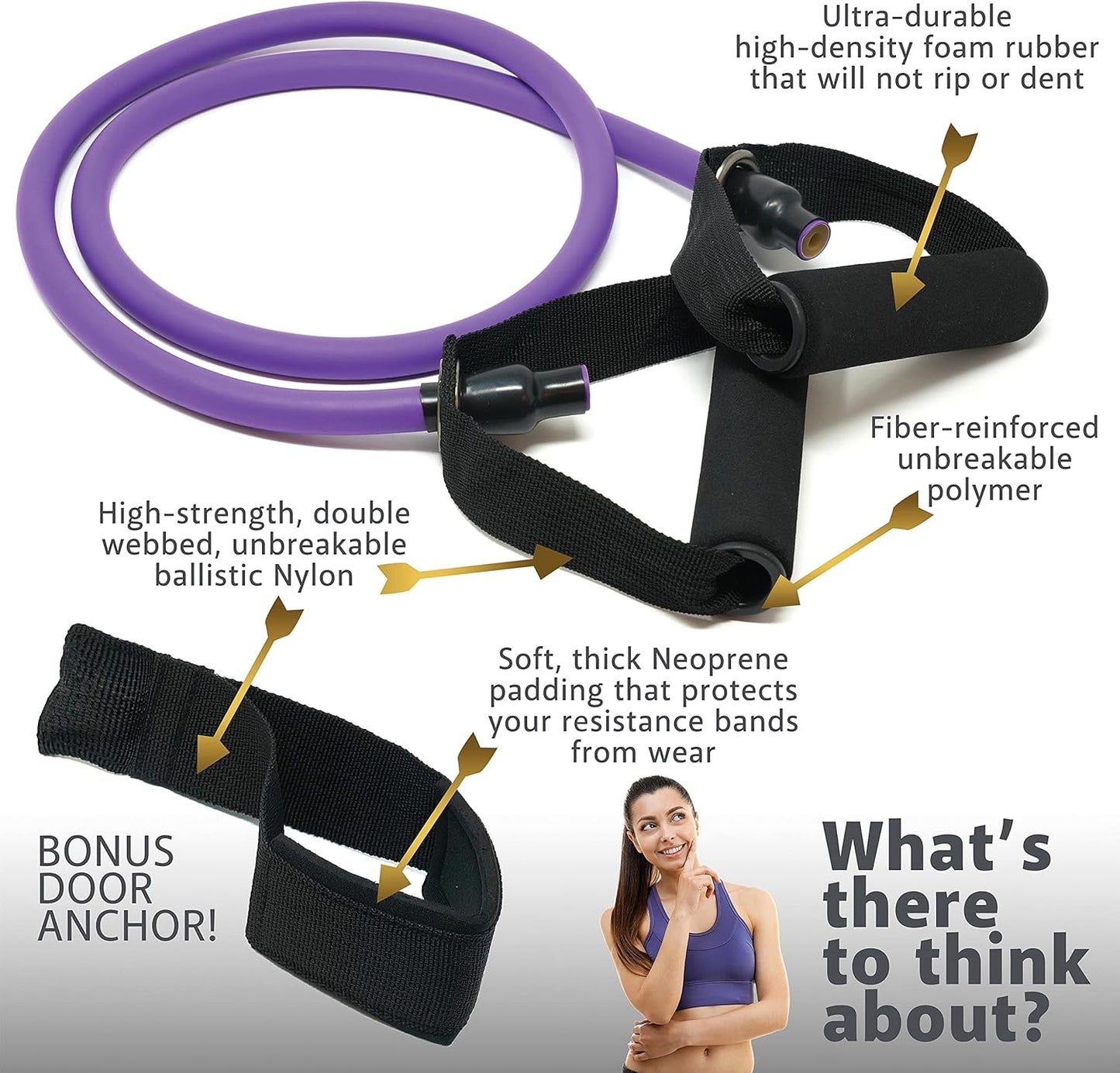 Resistance Bands Set for Men, Women, Exercise & Workout. Fitness Bands for Leg & Bicep Work. Workout Bands for Working Out. Stretch Bands for Physical Therapy. Strength Bands. Elastic Weight Training.